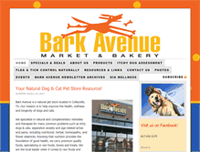 Tablet Screenshot of barkavenuemarket.com